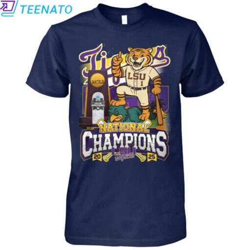 LSU Tigers 2025 National Champions Baseball Shirt - Image 4