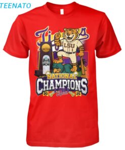 LSU Tigers 2025 National Champions Baseball Shirt4