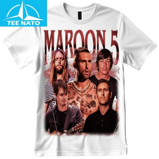 Maroon 5 Vintage Band Shirt - Image 3