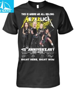 Metallica 45th Anniversary 1981-2026 Band Shirt