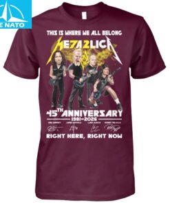 Metallica 45th Anniversary 1981 2026 Band Shirt3