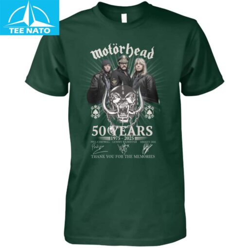 Motörhead 50 Years 1975-2025 Anniversary Shirt - Image 3