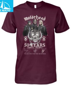 Motorhead 50 Years 1975 2025 Anniversary Shirt3