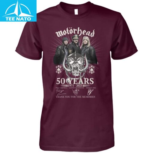 Motörhead 50 Years 1975-2025 Anniversary Shirt - Image 4