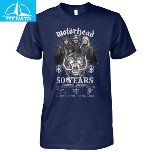 Motörhead 50 Years 1975-2025 Anniversary Shirt - Image 5