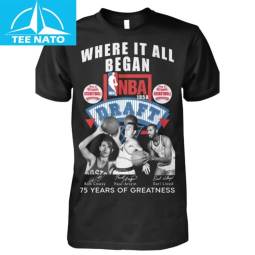NBA 1950 Draft 75 Years of Greatness Shirt