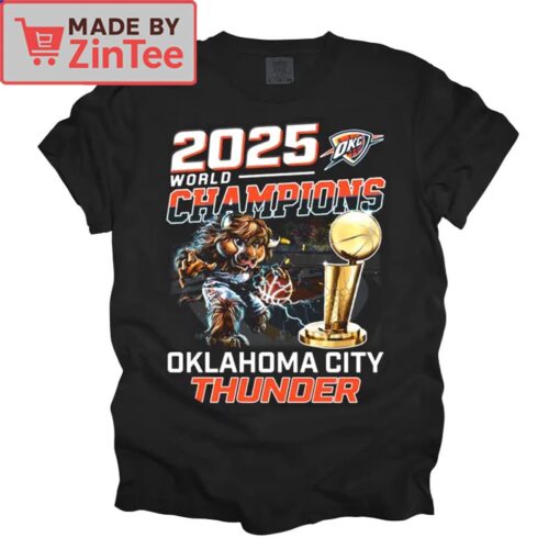 OKC Oklahoma City Thunder N.B.A CHAMPIONS 2025 T-Shirt - Image 4