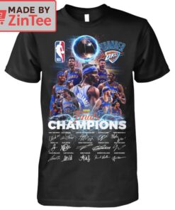 OKC Thunder 2025 NBA Finals Champions Roster Shirt