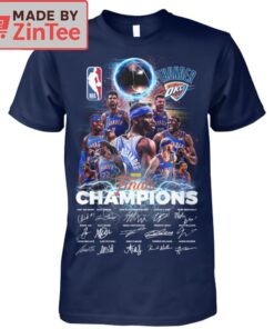 OKC Thunder 2025 NBA Finals Champions Roster Shirt2