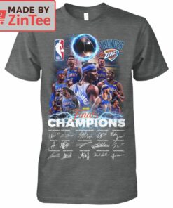 OKC Thunder 2025 NBA Finals Champions Roster Shirt3