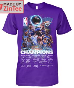OKC Thunder 2025 NBA Finals Champions Roster Shirt4