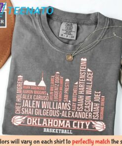 Oklahoma City Basketball Skyline Shirt3