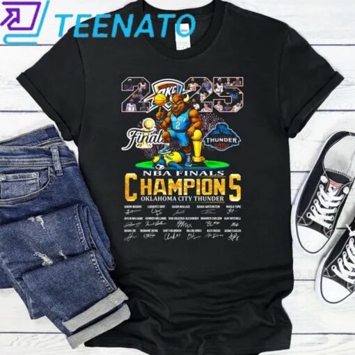 Oklahoma City OKC Thunder NBA Finals Champions 2025 Shirt - Image 3