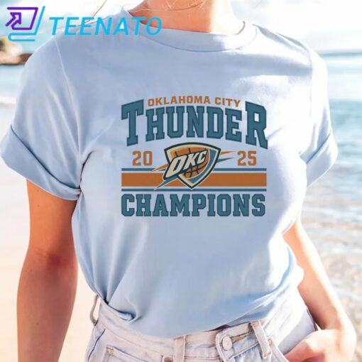 Oklahoma City Thunder Champions 2025 Shirt - Image 4