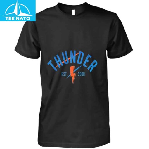 Oklahoma City Thunder Established 2008 Shirt - Image 3