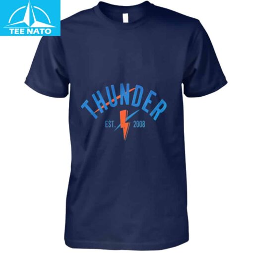 Oklahoma City Thunder Established 2008 Shirt - Image 4