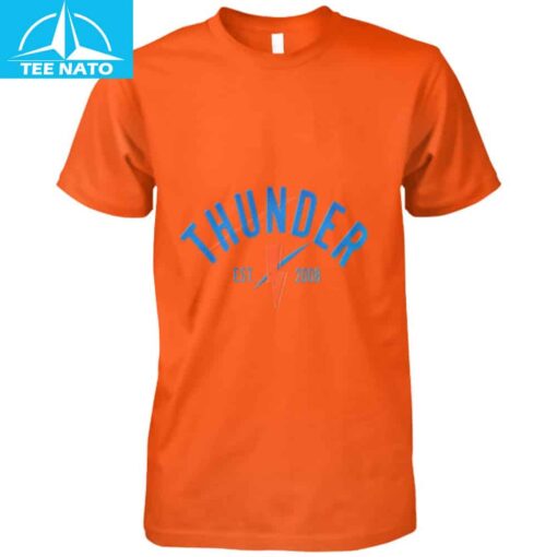 Oklahoma City Thunder Established 2008 Shirt - Image 5