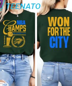 Oklahoma City Thunder Finals 2025 Champions Won For The City Shirt2