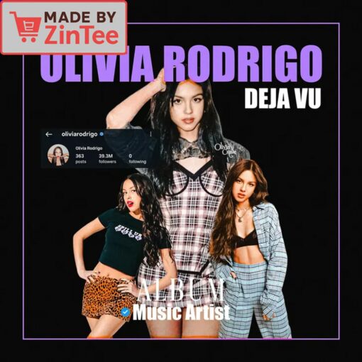 Olivia Rodrigo Deja Vu Album shirt - Image 4