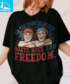 On the Fourth of July Boats Hoes and Freedom Shirt3