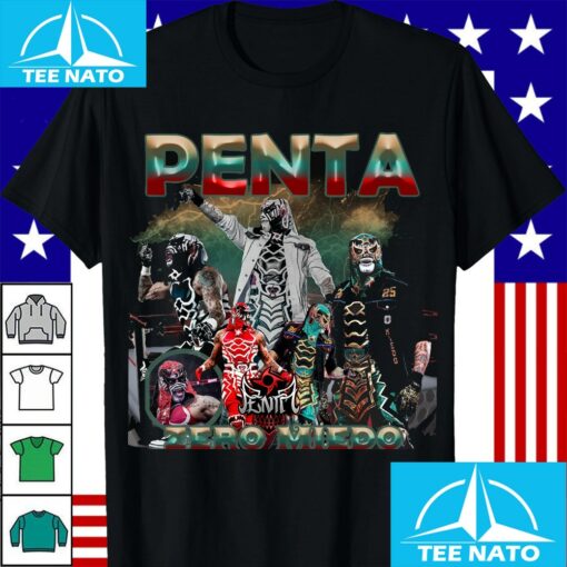 Penta El Zero Miedo Lucha Libre Pro Wrestler Shirt - Image 3