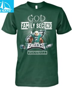 Philadelphia Eagles God First Family Second Football Shirt2