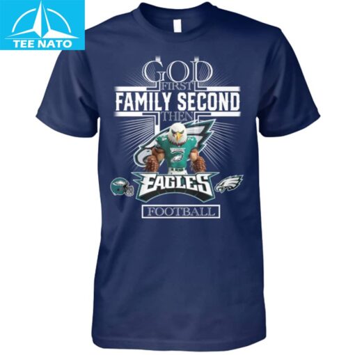 Philadelphia Eagles God First Family Second Football Shirt - Image 5