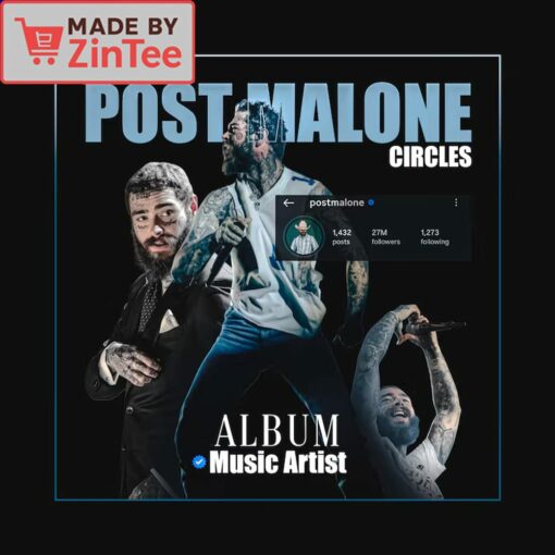 Post Malone Circles shirt - Image 2