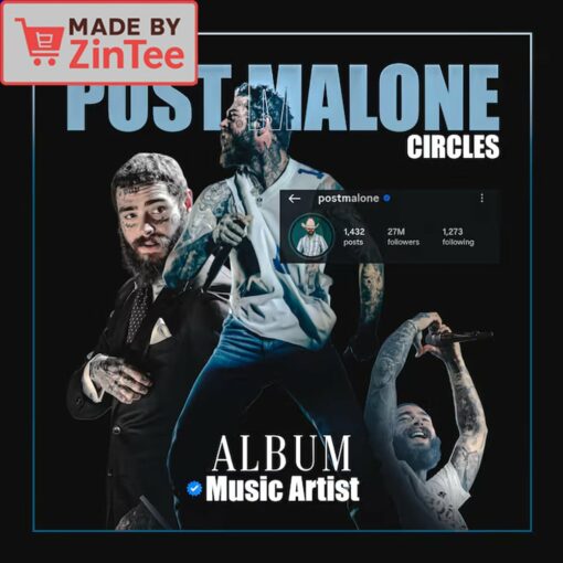 Post Malone Circles shirt - Image 4