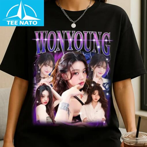 Retro Wonyoung Ive Kpop Shirt - Image 4