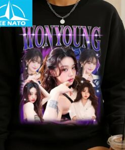 Retro Wonyoung Ive Kpop Shirt1 1