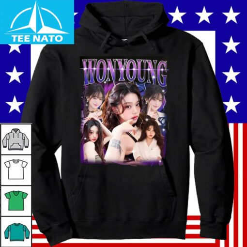 Retro Wonyoung Ive Kpop Shirt - Image 2