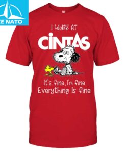 Snoopy I Work At Cintas Shirt2