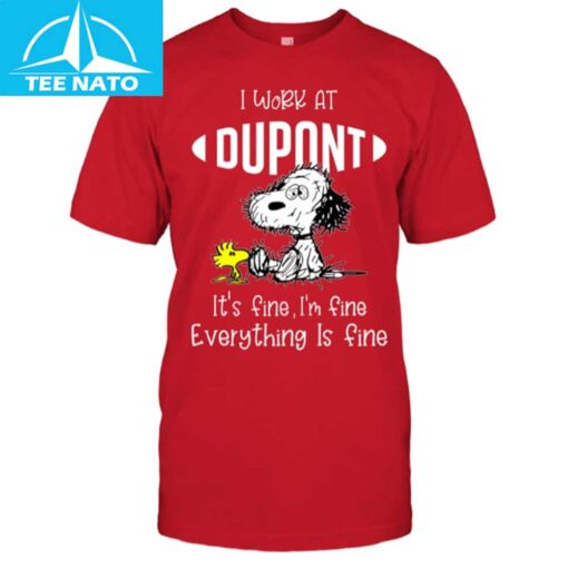 Snoopy I Work At Dupont Shirt - Image 2