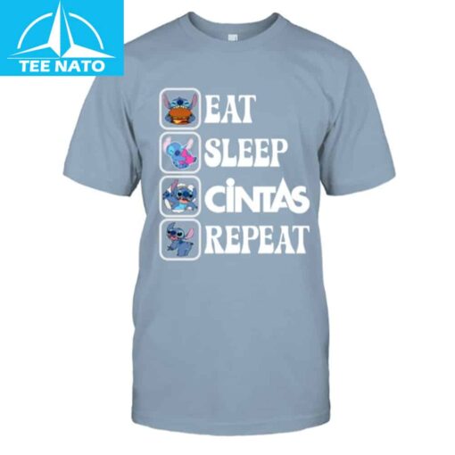 Stitch Eat Sleep Cintas Repeat Shirt