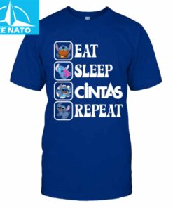 Stitch Eat Sleep Cintas Repeat Shirt1