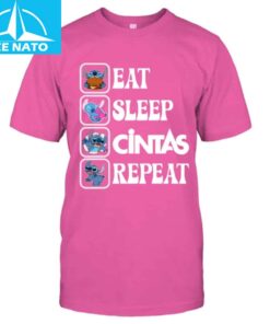 Stitch Eat Sleep Cintas Repeat Shirt3