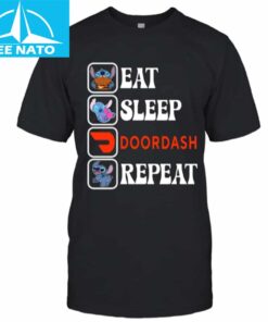 Stitch Eat Sleep Doordash Repeat Shirt