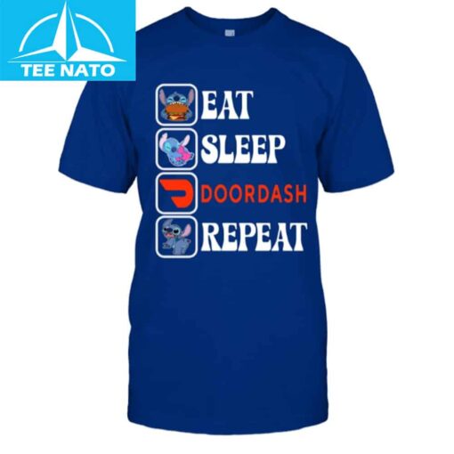 Stitch Eat Sleep Doordash Repeat Shirt - Image 2