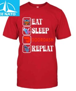 Stitch Eat Sleep Doordash Repeat Shirt2