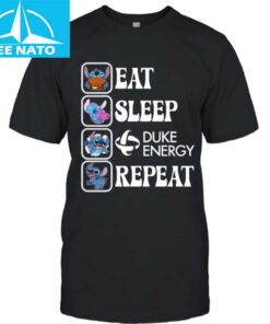 Stitch Eat Sleep Duke Energy Repeat Shirt
