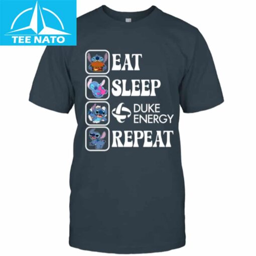 Stitch Eat Sleep Duke Energy Repeat Shirt - Image 2