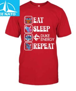 Stitch Eat Sleep Duke Energy Repeat Shirt3