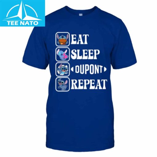 Stitch Eat Sleep Dupont Repeat Shirt - Image 2
