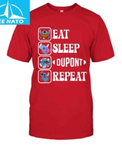 Stitch Eat Sleep Dupont Repeat Shirt2