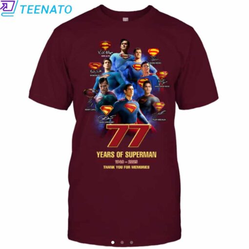 Superman 77Th Anniversary 1948-2025 T-Shirt - Image 4