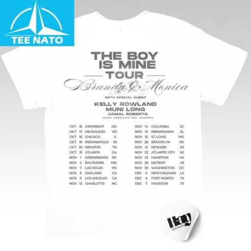 The Boy Is Mine Tour 2025 Shirt - Image 3