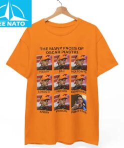 The Many Faces of Oscar Piastri Shirt