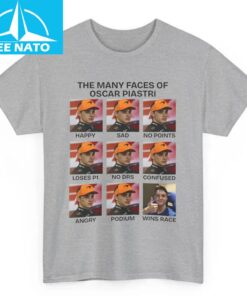 The Many Faces of Oscar Piastri Shirt2