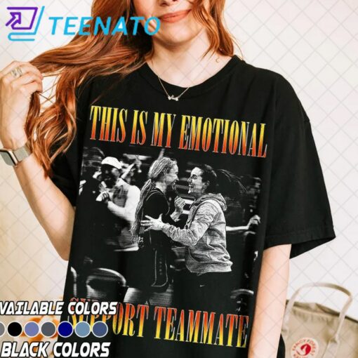 This Is My Emotional Support Teammate Sophie And Caitlin Shirt - Image 2